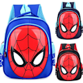 Miniatyrbild 4 av 10: Barn Barn Pojkar Spiderman Ryggsäck Skolboksväska Dark Blue
