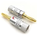 Miniatyrbillede 2 af 5: 10 stk Nakamichi guldbelagte kobber højttaler banan stik Han Co One Size