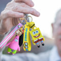 Pikkukuva 2 / 4: 2 kpl Sponge - Bob avaimenperä wopin- Action Figure avaimenperä Söpö sarjakuvahahmo Riippuva malli Nuket Lapset Lahja Lelut Söpö Laukku Riippuva Lahja Lapsille