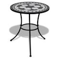Miniatyrbillede 5 af 5: vidaXL Mosaikbord sort og hvid 60 cm 16000 black