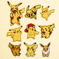 Miniatyrbillede 5 af 5: 25 tegnede pikachu-lapper, broderede applikationsmærker sylapper og mærker stof reparationslapper til børnetøj jeans jakker sko rygsække t-shirts