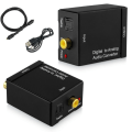 Miniatyrbilde 2 av 4: Digital til lydomformer Optisk RCA LR lydadapter