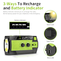 Miniatyrbillede 4 af 9: 4000mAh vevradio med solcellelygte og powerbank orange