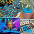 Miniatyrbilde 2 av 5: 300 selvlysende steiner, dekorative steiner for blomsterpotter, akvariumssteiner, akvariegrus, hagedekorasjon og lysende steinhage steiner