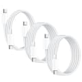 iPhone 15 Ladekabel 20W [3-pakning 2M+2M+1M] USB C til USB C Kabel PD3.0 QC4.0 Hurtiglading-FA-