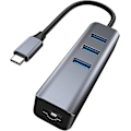 Pikkukuva 1 / 5: Usb C - Ethernet-adapteri, rj45 - Usb C Thunderbolt 3/typ-c Gigabit Ethernet LAN -verkkoadapteri, yhteensopiva