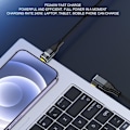 Miniatyrbilde 4 av 4: HURRISE Type-C datakabel Type-C til Type-C datakabel 240W datakabel 50cm/19,7inch