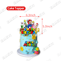 Miniatyrbild 7 av 7: Super Mario födelsedagsfest bakgrund ballonger banner SET 1