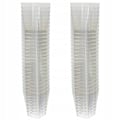 Miniatyrbilde 2 av 9: Firkantede Plastbeger - 120 ml - 50 stk transparent 825