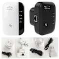 Miniatyrbillede 5 af 5: 300M Wifi Signalforstærker Trådløs Repeater Wifi Forstærker Wifi Rækkeviddeforlænger til Hjemmekontor Hvid