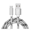 Pikkukuva 1 / 3: 2m USB Nopea Lataus Tyypin C Latauskaapeli Datakaapeli Samsung S21 S22 S23 Harmaa