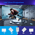 Pikkukuva 8 / 11: Projektor 4K Android 11 Dual Wifi6 200 Bt5.0 1080p 1280*720p Valkoinen