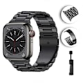 Pikkukuva 2 / 5: Metalliranska Apple Watch Ultra/2 49 mm, 9, 8, 7 45 mm, 41 mm: Korkealaatuinen ranneke iWatch 6, 5, 4, 3 SE 44 mm, 42 mm, 40 mm
