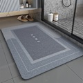 Miniatyrbillede 2 af 4: Duschmåtte Halkskydd Absorberende Bad Badeværelsesmåtte Diatom Ooze Grøn Green 60x90cm