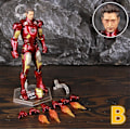 Pikkukuva 1 / 4: Zd Toys Marvel Iron Man Mk1 Mk2 Mk3 Mk4 Mk5 Mk6 Mk7 Mk42 Mk43 7\" Elokuva Actionfigur Iron-man Mark 1 2 3 4 5 6 7 42 43 Legends C MK7 B - Loose