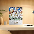 Miniatyrbillede 4 af 5: Middelalderlig Kattekalender 2025 Sjove Middelalderlige Katte Vægkalede 2025 Grimme Middelalderlige Katte Kalender 12
