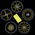 Miniatyrbillede 2 af 5: Cykelreflekser, 48 stk. cykeltilbehør reflekser, 360° synlighedsreflektorer, refleksclips cykel, reflekterende ekerpinde