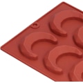 Miniatyrbillede 2 af 5: Form, 8-huls måneformet form 3-dimensionel chokoladekageform til hjemmebagning køkken