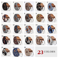 Miniatyrbilde 2 av 4: Canvasbelte med 23 mønstre, størrelse W26-W36, justerbar lengde 4 Svart / beige / brun