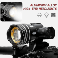 Miniatyrbilde 2 av 5: Z30 15000lm T6 LED-sykkellykt/sykkellykt/lys USB-oppladbar frontlykt/lommelykt vanntett zoombar sykkellykt for sykkel null none