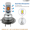 Miniatyrbilde 7 av 10: 2ST H7 LED Bil Ettermonterte pærer DRL H4 frontlykter