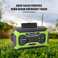 Miniatyrbild 2 av 5: Väderradio, Nödhandvev ficklampa, Bärbar överlevnadssolradio, 2000mAh batteri med stor kapacitet