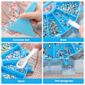 Miniatyrbillede 3 af 5: Diamantmaleri-arrangør, paletthylla blue
