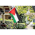 Pikkukuva 4 / 5: Palestiinan lippu 3x5 jalkaa, rukoile Palestiinan lipun puolesta, ilmainen Palestiinan lippu, seison Palestiinan rinnalla ulkokoristelippu -gt
