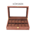 Miniatyrbillede 5 af 5: Klockboks 12 Ur - Valnød, Kirsebær eller Eg 912 Ek