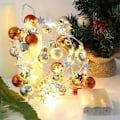 Miniatyrbilde 3 av 5: 2m 20 LED kobbertråd bjelle lysstreng julelampe utendørs B