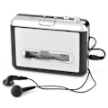Miniatyrbilde 2 av 5: USB Kassettspiller til PC MP3 CD Switcher Converter Capture Audio Music Player med hodetelefoner