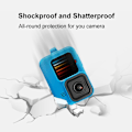 Miniatyrbilde 3 av 6: PULUZ Silikonbeskyttende Etui for GoPro HERO12 Black /11 Black /10 Black /9 Black med håndleddsrem & Linsdeksel Blue 360