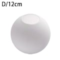 Miniatyrbillede 1 af 5: Matt Vit Globe Glas Lampskärm Byte Runt Cover 12cm One-size
