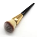 Miniatyrbilde 2 av 4: Rouge børste, Stor pudderbørste Flat buet Premium Holdbar sminkebørste Perfekt for feilfri pudder pudderbørste 2 stk black gold black