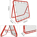Pikkukuva 2 / 4: Jalkapallorebound-verkko, taitettava kickback-rebounder jalkapallomaaliverkko 5 säädettävää tasoa, 100x100x65 cm Punainen
