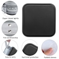 Miniatyrbillede 2 af 5: CD-etui, 40 kapacitet CD/DVD-etui pung Hard plast DVD-skiver opbevaringsmappe til bil hjem kontor rejser (sort)
