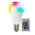 Miniatyrbild 1 av 3: Förpackning med 2 st 10W E27 120 färg RGBW LED-lampa Färgbyte R
