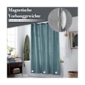 Miniatyrbild 2 av 3: 10 st magnetiska gardinvikter Draperivikter Magnet duschdraperivikter Botten för duk vit