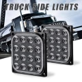 Miniatyrbilde 3 av 5: 16 LED firkantet blinklys sidemarkør indikator Off Road bremse T
