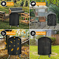 Pikkukuva 5 / 5: INF Runt grillskydd / grillöverdrag Svart 58x77 cm Musta