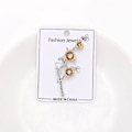 Miniatyrbillede 4 af 5: Vintage Brosche med Plommeblomst, Strass, Enkel