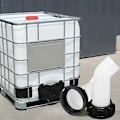 Miniatyrbild 3 av 4: 3 st avtappningsrör för IBC 1000L - slangförlängning och adapter