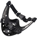 Miniatyrbillede 4 af 5: Halloween Maske Hannibal Lecter Maske Gysende Halloween Rollespil Realistisk Gyser Morder Maske Halv Ansigt Hovedbeklædning Harts Brown