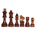Miniatyrbild 5 av 5: 32st/ set 2,2 tums schackpjäser i trä Spel schackunderhållning