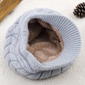 Miniatyrbilde 2 av 4: Kvinners Vinter Varm Strikket Lue Ull Snø Ski Luer Med Visor-Grå