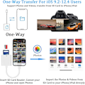 Pikkukuva 4 / 6: (Apple MFi -sertifioitu) Lightning-SD-kortin kameranlukija iPhonelle, polkukameran katseluun tarkoitettu SD-muistikortin lukijan sovitin, yhteensopiva iPhone 14/13/12:n kanssa