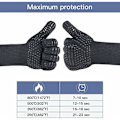 Miniatyrbilde 3 av 5: BBQ-hansker 1 par, varmebestandige ovnshansker opptil 932°F Universal Cooking Gloves for grilling og ovn, par grillhansker