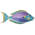 Miniatyrbild 1 av 5: IC Handgjord Metallfisk Väggdekoration Glas Hängande Fisk Väggkonst