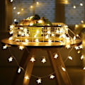 Miniatyrbillede 2 af 5: Blomster Ring - Vandresistent Blomster Ring Kæde Starlight Lights