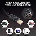 Miniatyrbild 5 av 5: USB-spelheadset med mikrofon för PS4/PC/PS5/laptop - Headp